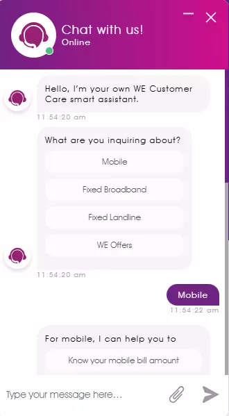 Telecom Customer Service Chatbot - شات بوت خدمة العملاء