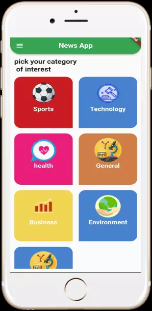 تطبيق يعرض الاخبار من مختلف المجالات