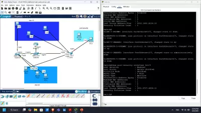 سأقوم بتصميم وبناء شبكات باستخدام برنامج Cisco Packet Tracer بشكل احترافي.