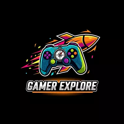 تصميم شعار احترافي لقناة يوتيوب متخصصة في مراجعات الألعاب وألعاب الفيديو تُدعى "Gamer Explore"