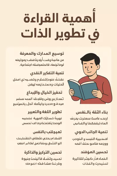 أهمية القراءة في تطوير الذات