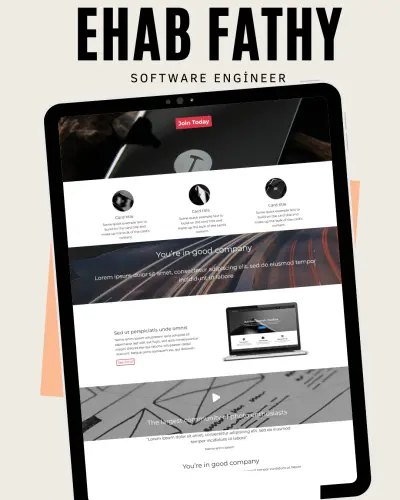 صفحة هبوط لمجتمع مصورين فوتوغرافيين