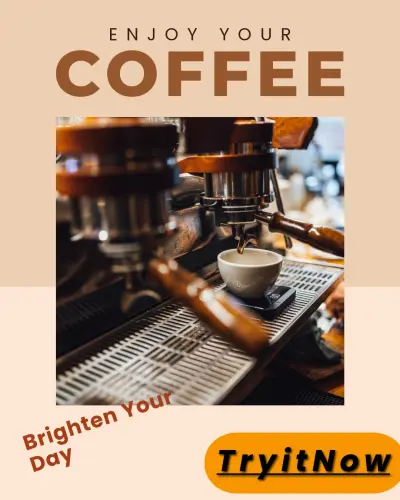 تصميم اعلان قهوه احترافي