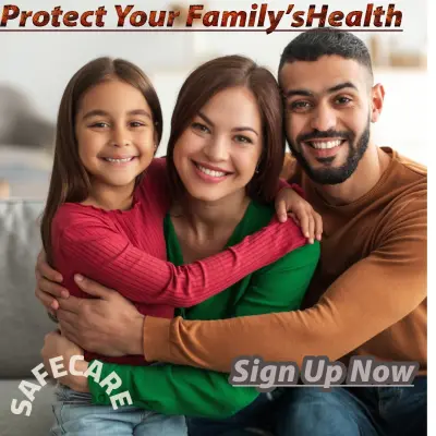 تصتصميم إعلان تأمين صحي – حماية الأسرة بأسلوب جذاب