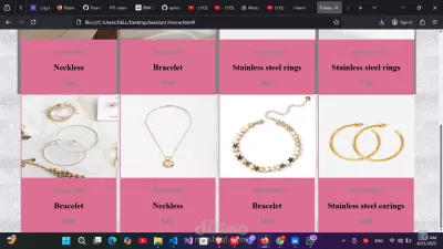 Accessories website -ويب سايت "Treasure"