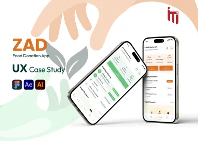 زاد – تطبيق التطوع والتبرع | دراسة حالة تجربة المستخدم وواجهة المستخدم