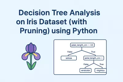 تحليل بيانات Iris باستخدام خوارزمية Decision Tree (مع Pruning) بلغة Python