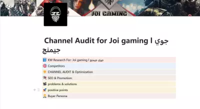 مراجعة قناة ألعاب joy gaming وتطبيق خطة متكاملة لزيادة المشاهدات والتفاعل