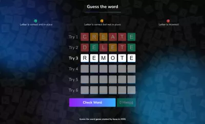 لعبة خمن الكلمة / guess the word game