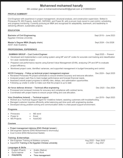 اعداد cv مطابق لنظام الats