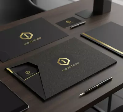 تصميم فولدر شركي (Presentation Folder)