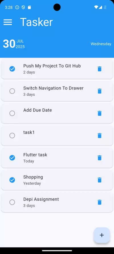 تطبيق إدارة المهام (Tasker) باستخدام Flutter