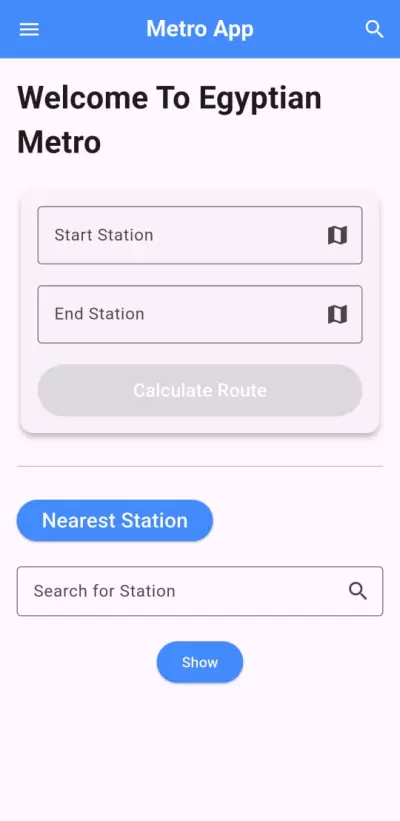 Metro App with Flutter