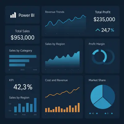 لوحة متابعة الأداء المالي – تحليل الإيرادات والمصروفات الشهرية