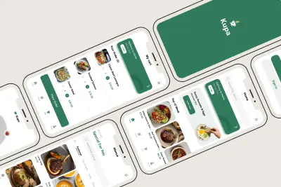 إعادة تصميم واجهات تطبيق kuba باستخدام Xd