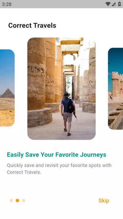 Correct Travels app