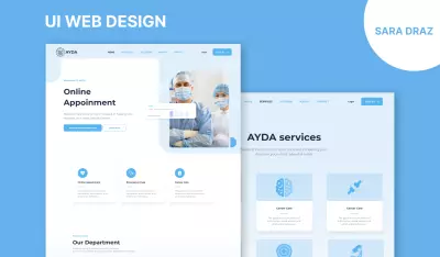 المشروع هو موقع حجز مواعيد الأطباء اونلاين. UI UX WEB DESIGN