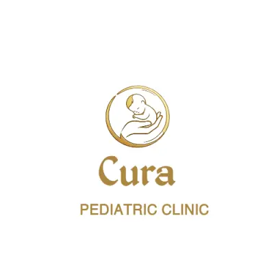 : Cura Clinic — هوية بصرية كاملة لعيادة أطفال (شعار + دليل ألوان وخطوط + نماذج سوشيال ميديا)