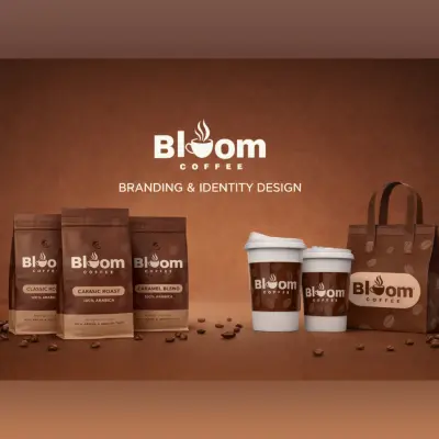 Bloom Coffee – Brand Identity & Packaging Design