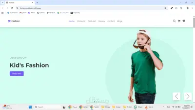 Fashion website using HTML, CSS< , SASS, JS