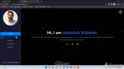 Portfolio using React.js