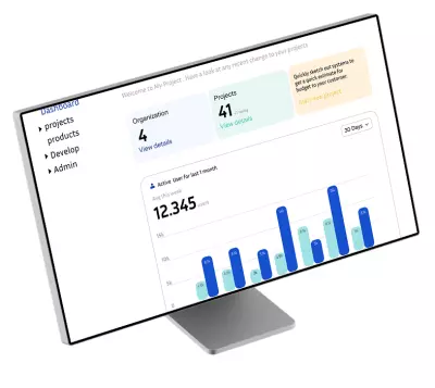 تصميم لوحة تحكم (Dashboard) لإدارة المشاريع والبيانات