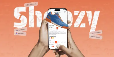 تصميم UI/UX لتطبيق موبايل لشراء الأحذية الرياضية (Sneakers App)