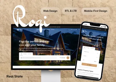 Roqi | Real Estate Platform & Dashboard UI/UX Design