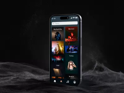 تصميم واجهة تطبيق موسيقى – UI/UX