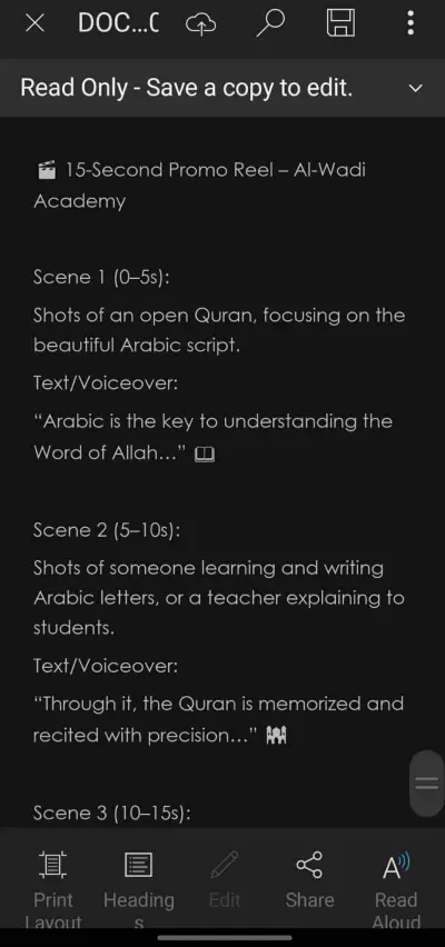 كتابة محتوي