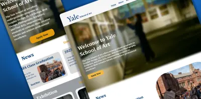 إعادة تصميم واجهة موقع جامعة Yale – تصميم حديث وسهل الاستخدام