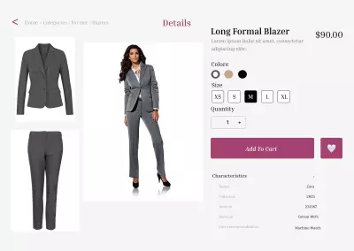 Suits selling and display site