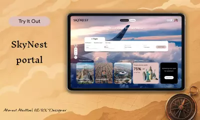 Flight booking web design