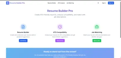 موقع لبناء السير الذاتية والعمل على تحسين ATS