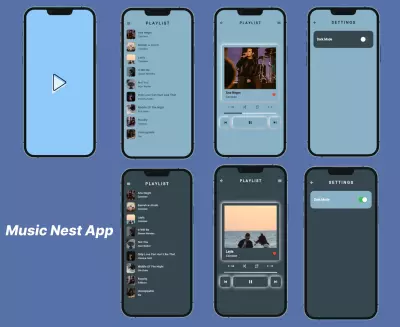 عمل تطبيق Music Nest App ب flutter