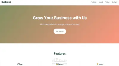Simple Responsive Landing Page