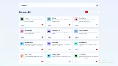 تطبيق إدارة الإضافات (Extensions Manager App)