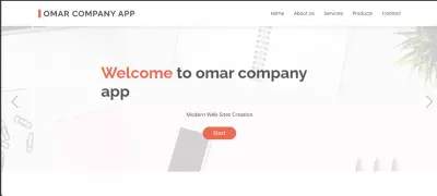 موقع تعريفي للشركات بامكانك تغيرر محتواه بالكامل