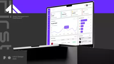 تصميم لوحة معلومات إدارة المبيعات FIRST - CRM System - Sales Managemen Dashboard
