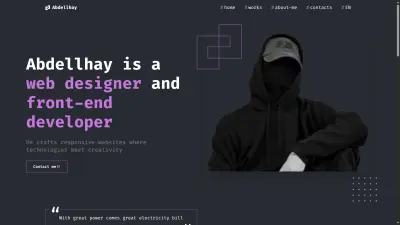 موقع عرض الأعمال (Portfolio Website) لعرض اعمالي باستخدام HTML و JavaScript و Tailwind CSS