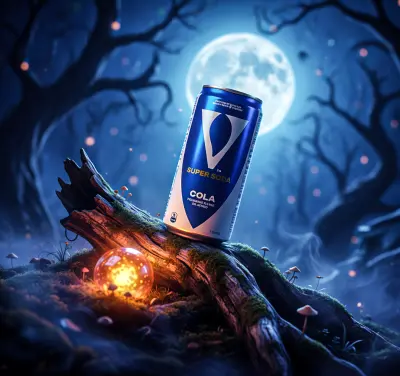 صميم بوستر إعلاني لـ V Cola مستوحى من أجواء الهالوين