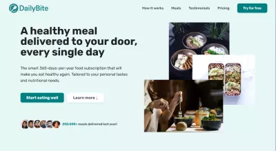 DailyBite – Landing Page (React + Tailwind)