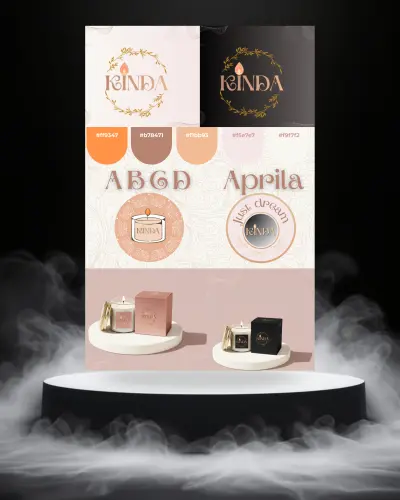 هوية بصرية لمشروع شموع ❤️🕯️❤️