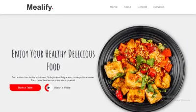 Mealify-Pied عبارة عن منصة ذكية لتخطيط الوجبات الغذائية