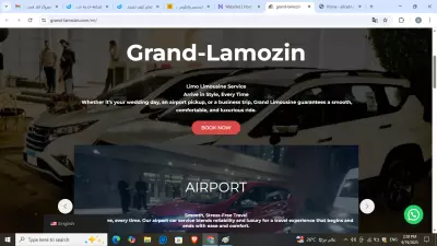 تصميم وتطوير موقع خدمات ليموزين فاخر بخدمات الحجوزات — Grand Lamozin