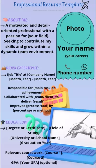 تصميم CV احترافي باستخدام Canva