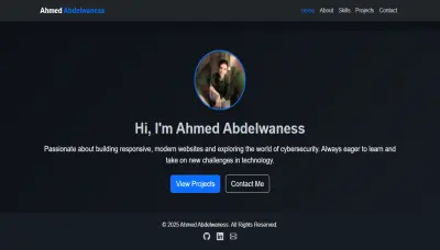 تصميم موقع بورتفوليو شخصي احترافي | Portfolio Website HTML, CSS, JavaScript