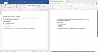 تحويل ملف word الي pdf