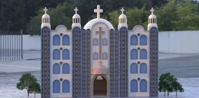 واجهه معماريه لكنيسه