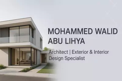 مهندس معماري مختص بالتصميم الخارجي والداخلي بطريقة ابداعية ومهنية